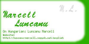 marcell luncanu business card